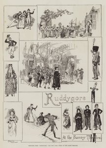 Schetsen uit Ruddygore, de nieuwe komische opera in het Savoy Theatre